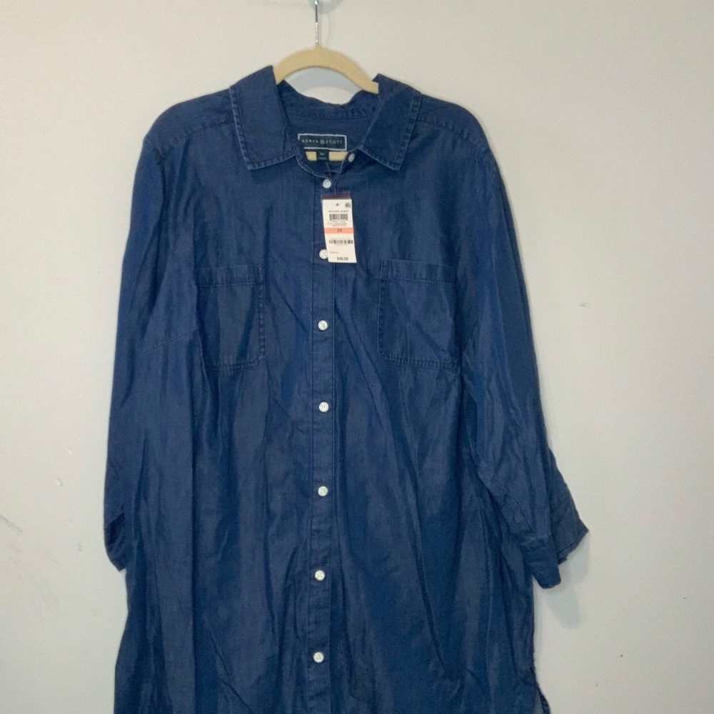 COPY - Karen Scott Button Down Tunic